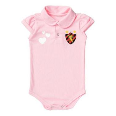 Imagem de Body Sport Recife Bebe Recem Nascido Vermelho Rosa Oficial - Rosa - G 