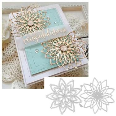 Imagem de Matriz de corte para scrapbooking FAWENUCY em metal 14 x 8 cm