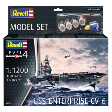Imagem de Model Set USS Enterprise CV6 1/720 Revell 65824