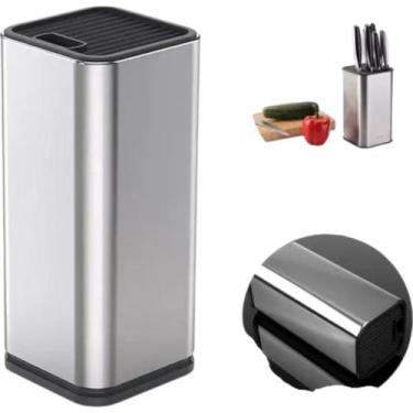 Imagem de Porta Facas Inox B-MAX BMF 1350 Universal para Bancada Cozinha com Dre