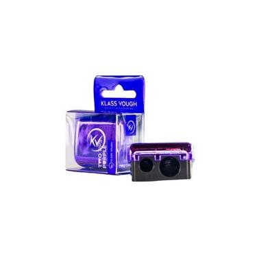 Imagem de Apontador Universal com 2 Furos Entradas Com Depósito Two Tips Purple Preto e Lilás Klass Vough