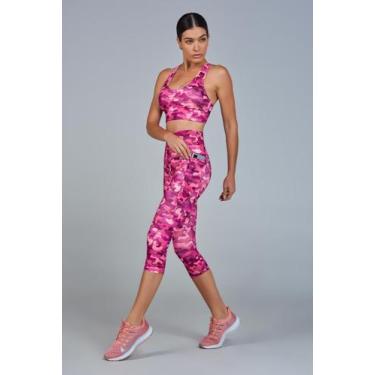 Imagem de Corsário Bolso Suplex Hyper Pink Camo - Get Shape, P