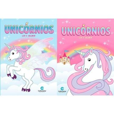 Imagem de Livro Infantil Culturama Ler e Colorir Unicornio