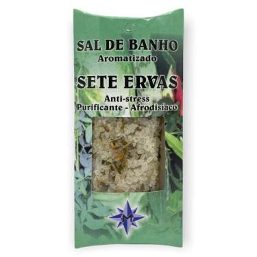 Imagem de Sal de Banho Aromatizado Hidromassagem Ofurô Sete Ervas 100 g - mandal