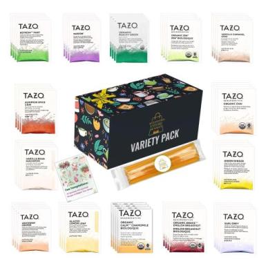 Imagem de Kit Degustação de Chás FIVEANDTWOESTORE 56 Sachês 14 Sabores  Conjunto