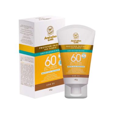 Imagem de Protetor Solar Facial Australian Gold Antioleosidade FPS60 Cor 03 com 40g 40g