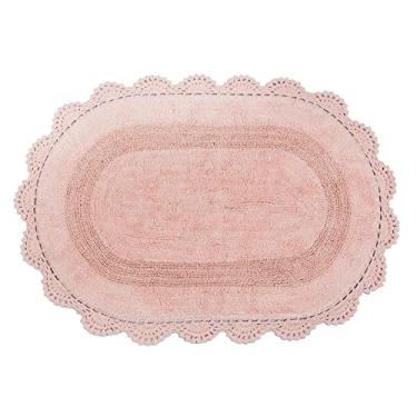 Imagem de Tapete Antiderrapante Decore 50x80cm Crochê Oval