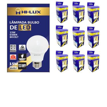Imagem de Kit 10 Lampada De Led 15W 6500K