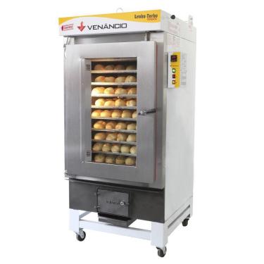 Imagem de Forno Turbo Ciclone a Lenha 8 Esteiras Venâncio com Fornalha Frontal Fclt8
