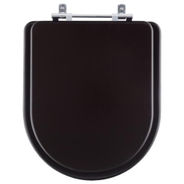 Imagem de Assento Sanitário Poliéster Link Marrom Fosco