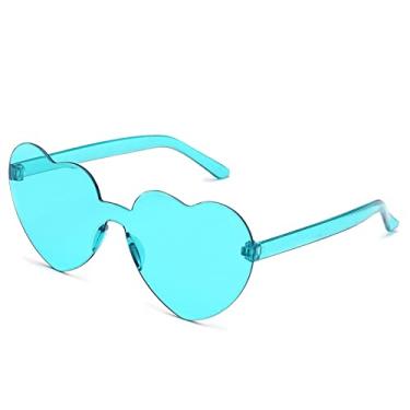 Imagem de Candy color heart shape ocean personality glasses sunglasses Sunglasses,6,China
