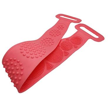 Imagem de Esponja Para Banho Massageadora Flexível Para Esfoliar O Corpo (Rosa)