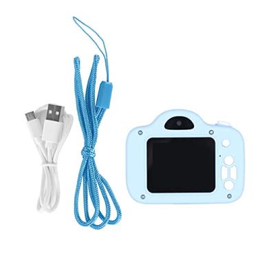 Imagem de Câmera infantil para meninos, câmera de selfie infantil 2 polegadas 1080P Câmeras Presentes de aniversário para meninos e meninas (azul)
