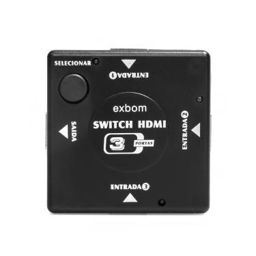 Imagem de Chaveador Adaptador Hub Switch hdmi 1.4 Full HD 1080p 3D HDTV