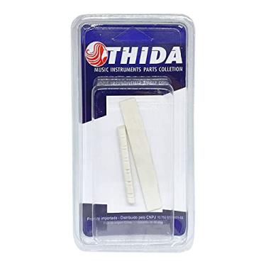 Imagem de Rastilho E Pestana De Osso Moldado Para Violão Aço 12 Cordas