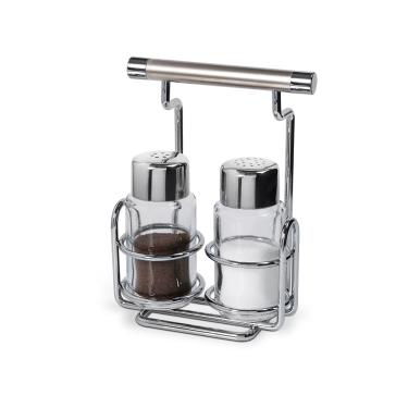 Imagem de Porta Condimento Brinox Argento com 3 Peças – Aço Inox
