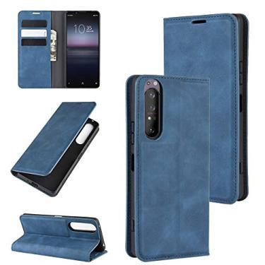 Imagem de For Sony 1 II Retro-skin Business Magnetic Suction Leather Case with Holder & Card Slots & Wallet
