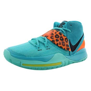 Imagem de T nis de basquete masculino Nike Kyrie 6 Bq4630-300, Oracle Aqua/Black-opti Yellow, 9.5