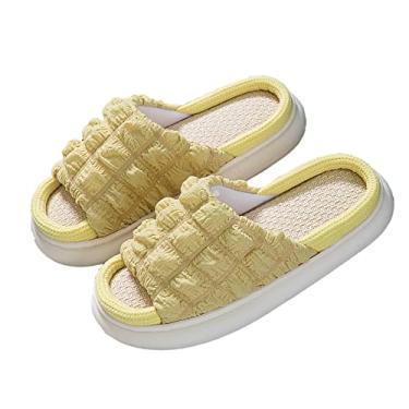 Imagem de Chinelos femininos, sandálias super macias unissex respiráveis praias deslizantes de banho chinelos de banho quarto spa casa chinelos para mulheres