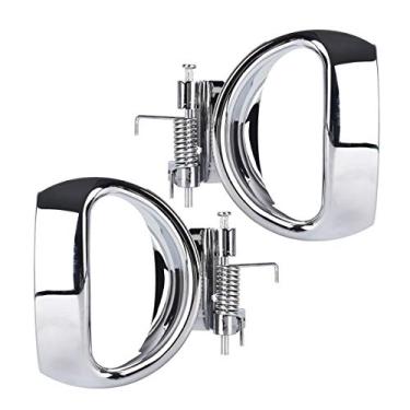 Imagem de FAERSI 2 peças de maçaneta interna dianteira ou traseira do lado do motorista e do lado do passageiro substituições para maçaneta de porta Chevy HHR 2006 2007 2008 2009 2010 2011, acabamento cromado,