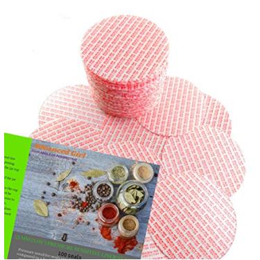 Imagem de Forros de tampa de vedação ativados por torque sensível à pressão - 53 mm (2,09") -100 peças - Feito nos EUA - para garrafas e recipientes de vidro e plástico - sem necessidade de selante por indução