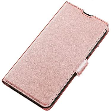 Imagem de FULNES Capa para iPhone 14/14 Plus/14 Pro/14 Pro Max, capa carteira de couro PU com função de suporte de cartão [capa interna de TPU] capa de telefone flip com fivela magnética, 14 Plus, vermelho (cor: rosa, tamanho: 14Pro