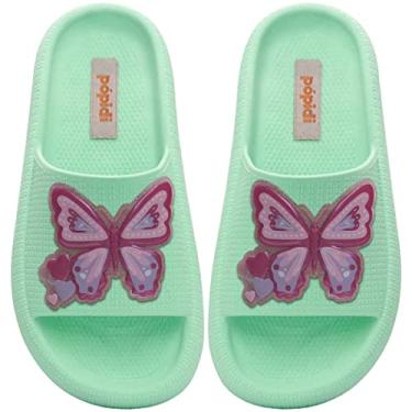 Imagem de Chinelo Infantil Estilo Nuvem Nº 25 ao 36 Feminina Menina 12.84 (Verde, BR, Criança de 4 a 8 anos, Numérico, 26)