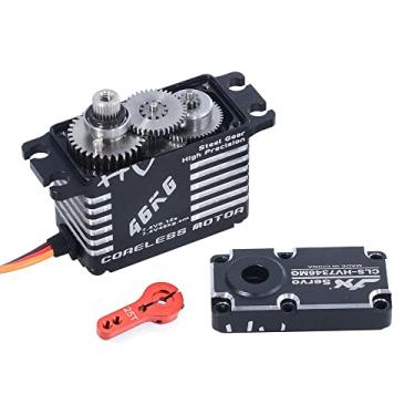 Imagem de JX Servo CLS-HV7346MG 46 kg sem núcleo, engrenagem de aço de alta precisão, motor de servo digital CNC completo para peças de avião de braço de robô RC