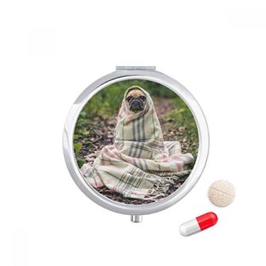 Imagem de Caixa de comprimidos para fotografia de animais de estimação Bulldog, caixa de armazenamento de remédios