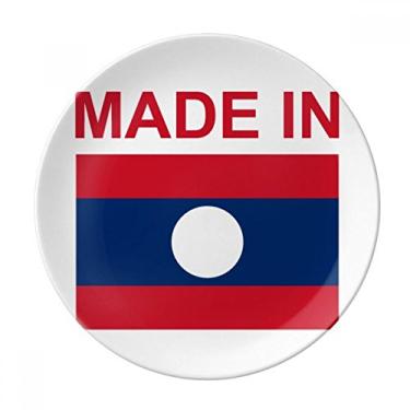 Imagem de Feito no Laos Country Love Plate Decorativa Porcelana Salver Prato de Jantar