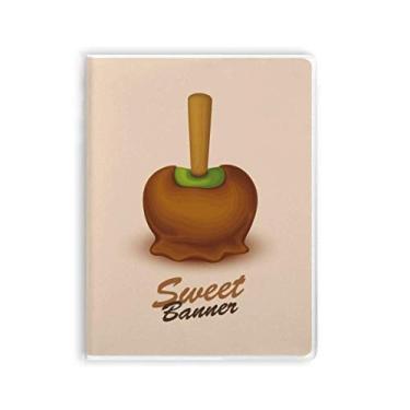 Imagem de Diário de capa macia para caderno de sorvete chocolate marrom verde