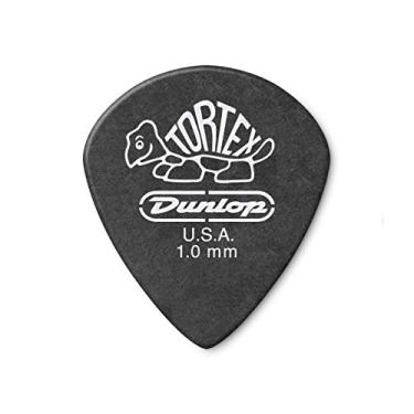 Imagem de Palheta Dunlop 482R1.0, TORTEX Jazz 1,00mm Preta, Pacote com 72 Unidades