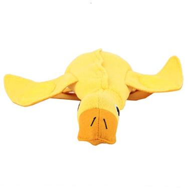 Imagem de Asixxsix Pato de brinquedo para animais de estimação, resistente a mordidas e alivia a pressão do pato amarelo, para casa de animais de estimação, jardim de cães