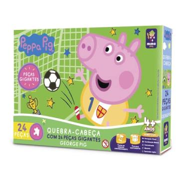 Imagem de QUEBRA CABEÇA GIGANTE 24PÇ GEORGE FUTEBOL - PEPPA PIG - MIMO BRINQUEDOS