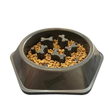 Imagem de MY PET BRASIL Comedouro Para Cães Lento Comedouro Educativo Para Gatos Comedouro Para Cachorros Alimentação Lenta Prático E Resistente Preto