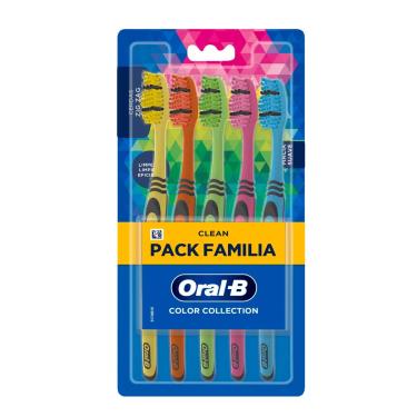 Imagem de Escova de Dente Oral-B Color Collection Macia Pack Família com 5 unidades 5 Unidades
