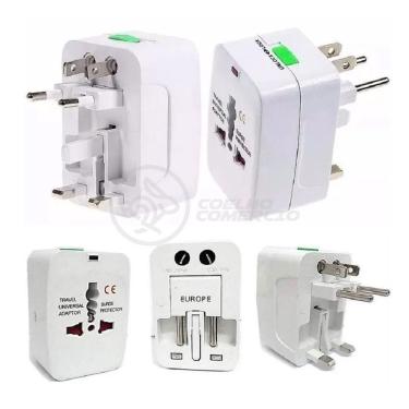 Imagem de Adaptador Tomada Universal Padrão Bivolt Aio