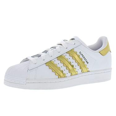 Tenis Adidas Superstar Feminino Branco/Cobre - NewSkull