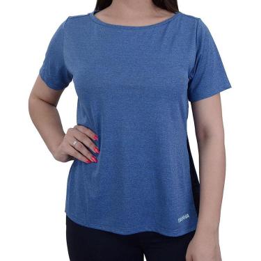 Imagem de Camiseta Feminina Rainha MC Azul Mescla - 44230-Feminino