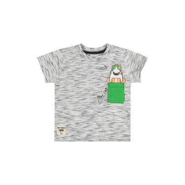 Imagem de Infantil - Camiseta Radical Shark para Menino Quimby Cinza  menino