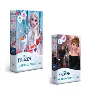 Imagem de Quebra Cabeça 60 Peças Frozen  Anna E Elza- Toyster