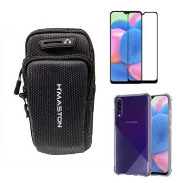 Imagem de Capinha Anti Impacto e Braçadeira Capa Porta Celular Para Corrida + Película 9d 3D Compatível Samsung Galaxy A30s