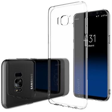 Imagem de Capa para Galaxy S8 Plus, LUVVITT [transparência] ultrafina, transparente, resistente a arranhões, flexível, gel de TPU (poliuretano termoplástico), capa protetora macia para Samsung Galaxy S8+ Plus - transparente