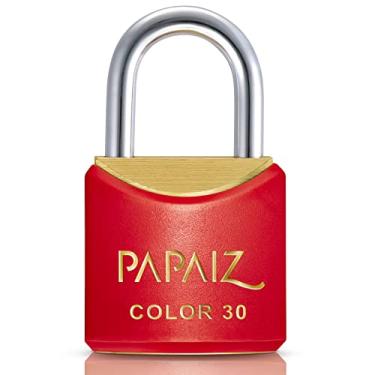 Imagem de Cadeado Color Line, Papaiz, CR30, Vermelho