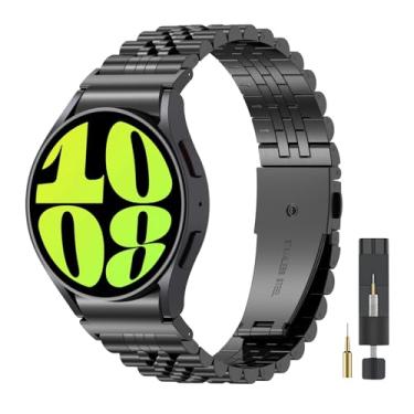 Imagem de ZPJPPLX Pulseiras de metal sem lacunas para Samsung Galaxy Watch6 Classic 43mm 47mm/Watch 5pro 45mm/Watch4 Classic 42mm 46mm, para Galaxy Watch 6 5 4 40mm 44mm pulseira de substituição de aço