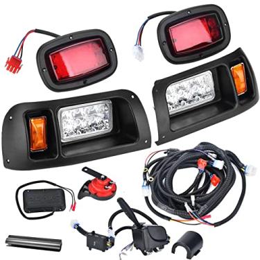 Imagem de Kit de luz traseira de farol LED compatível com carrinhos de golfe Club Car DS 1993-UP 12V kit de luz de rua legal com chicote de fios de seta compatível com carro Club DS para gás e eletricidade