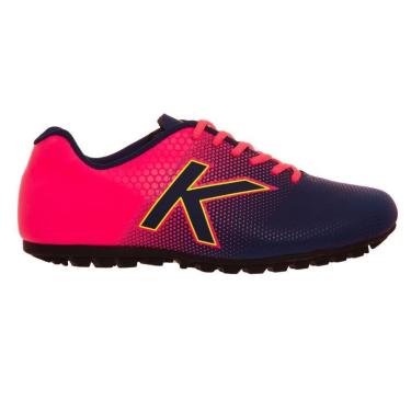 Imagem de Chuteira Kelme Society Sin Giro TF Rosa e Azul Marinho 933-Masculino