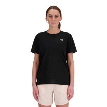 Imagem de New Balance Camiseta feminina Sport Essentials, Preto, XXG
