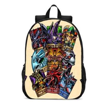 Imagem de Mochila Escolar Infanto Juvenil Anime Yu Gi Oh Novidades 0195-Unissex