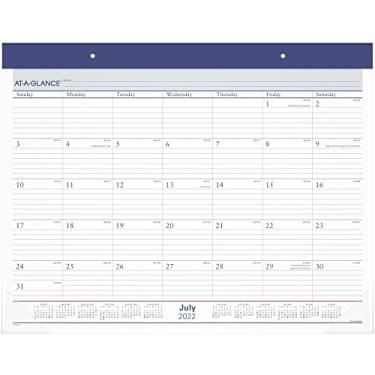 Imagem de AT-A-GLANCE Calendário de mesa acadêmico 2022-2023, bloco de mesa, mensal, 54 x 43 cm, padrão, duas cores (AYST2417)
